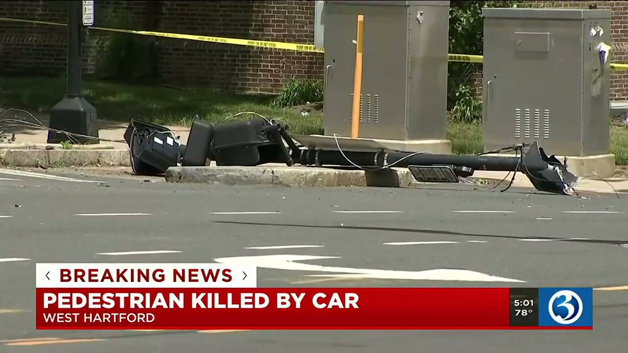 Pedestrian killed by car in West Hartford