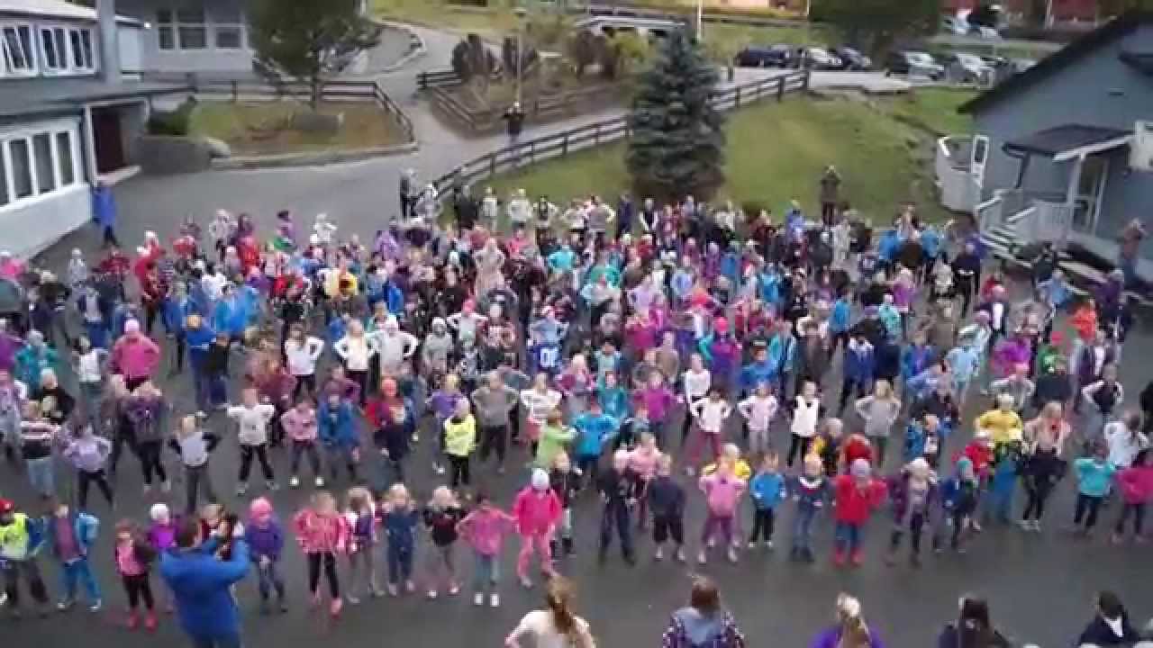 Hessa skole danser BlimE-dansen 2014