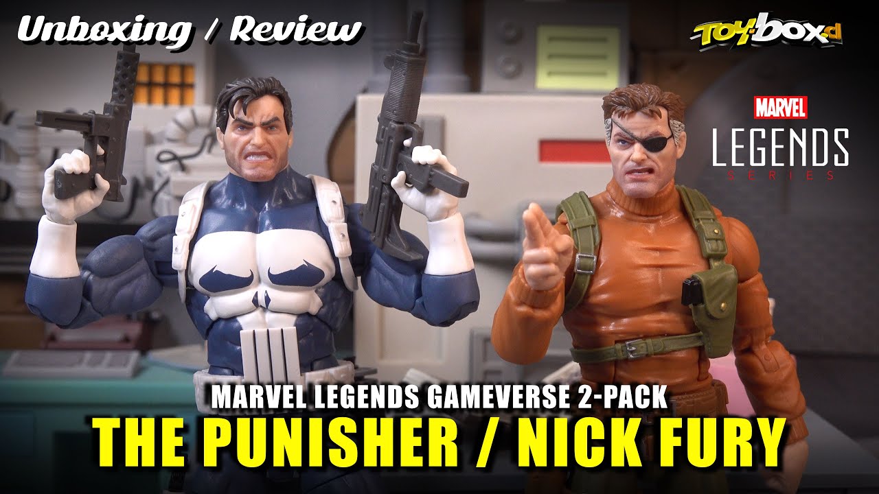 MARVEL LEGENDS THE PUNISHER / NICK FURY Gameverse 2-Pack Unboxing & Review