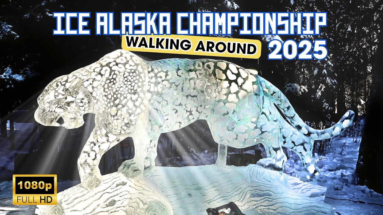 Alaska Walking Tour – Stunning World Ice Carvings Competitions Fairbanks 2025