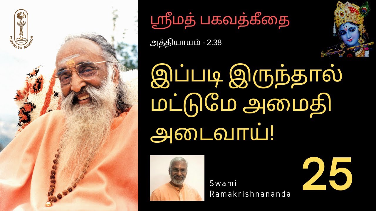 இப்படி இருந்தால் மட்டுமே அமைதி அடைவாய்! ஶ்ரீமத் பகவத்கீதை.2.38