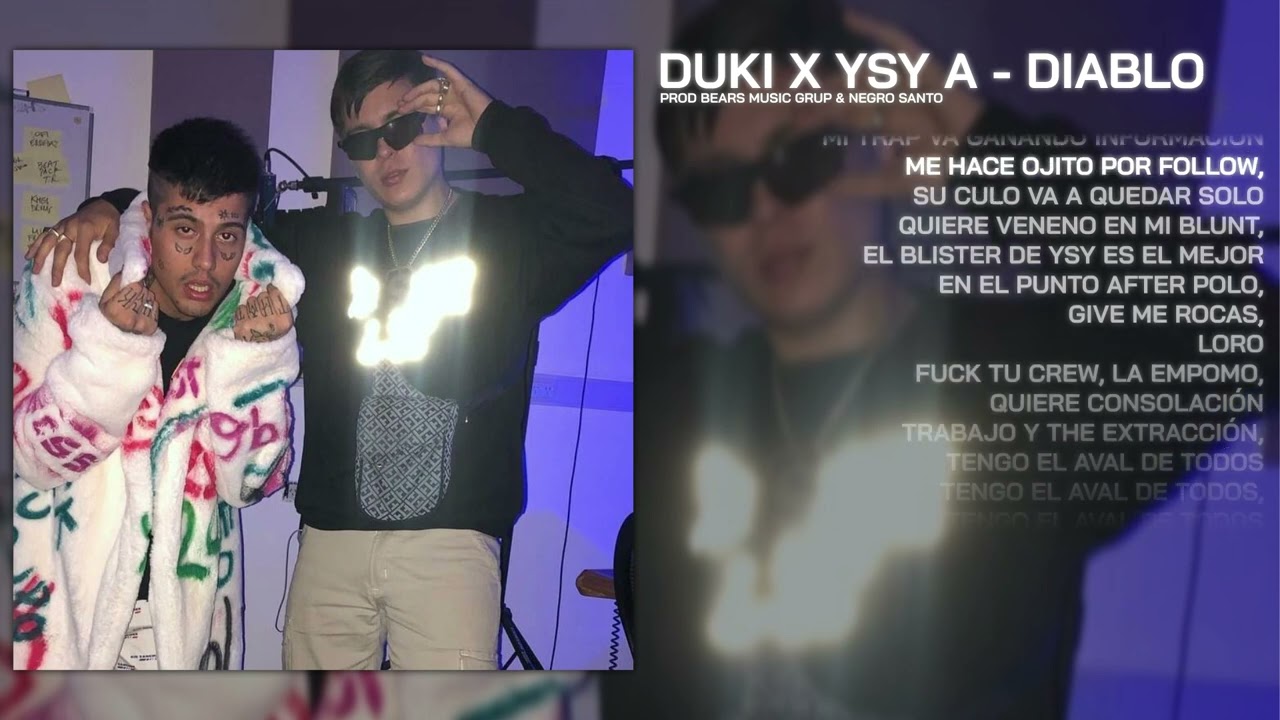 DUKI x YSY A - DIABLO | VIDEOLYRIC