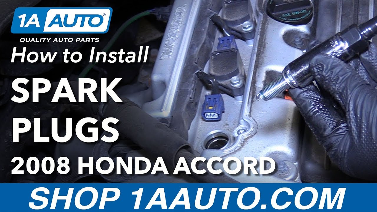 How to Replace Spark Plugs 08-12 Honda Accord