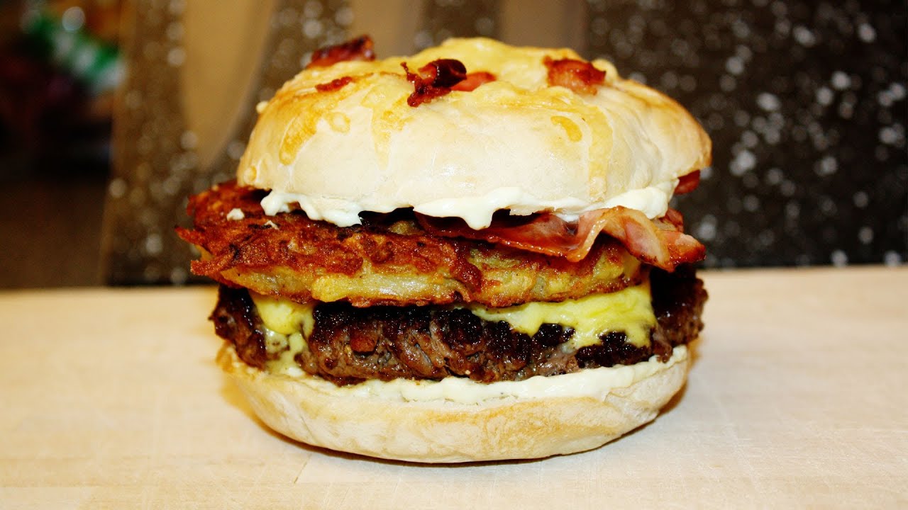 REZEPT: BIGRÖSTI - DER BURGER MIT DEM KARTOFFELPUFFER - schnell & einfach selber machen