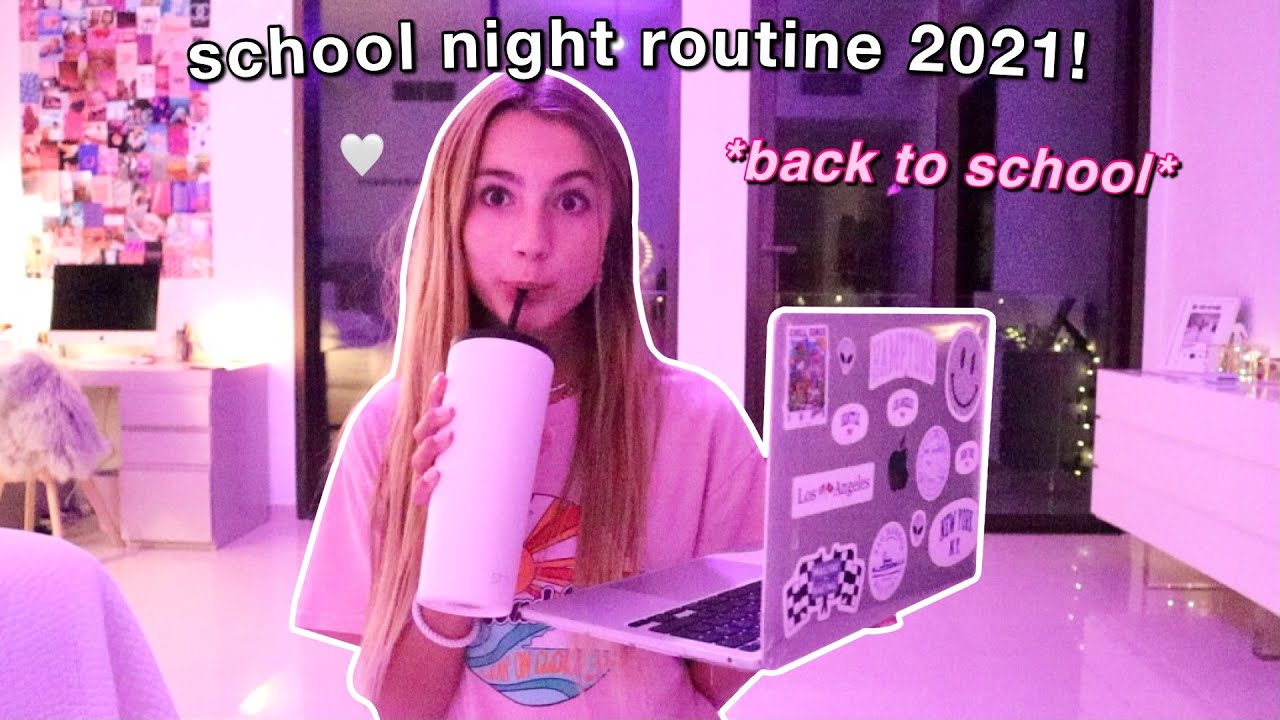 my REAL high school night routine 2021 *productive & freshman year*
