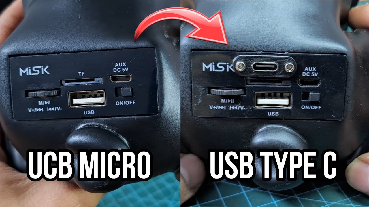 Cómo adaptar USB-C en una bocina
