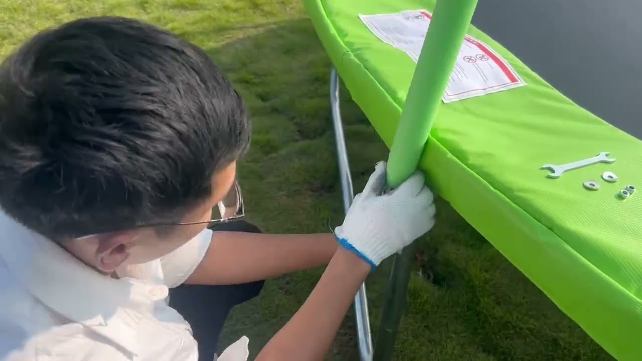 12FT Upgrade Inner-Net Trampoline Assembly Video