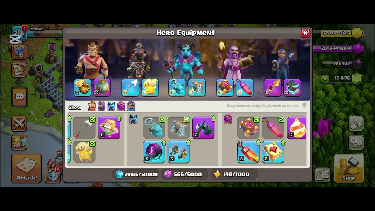 Coc...Hero equipment...best equipment for all heroes to upgrade 