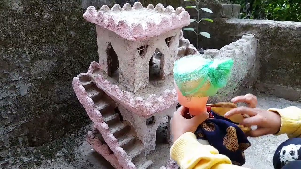गुड्डा और doll का new घर 🏩  हुआ ready. 