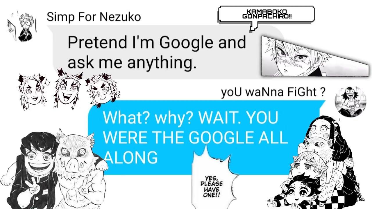 KNY texts- Zenitsu asks everyone questions ~ #anime #kny