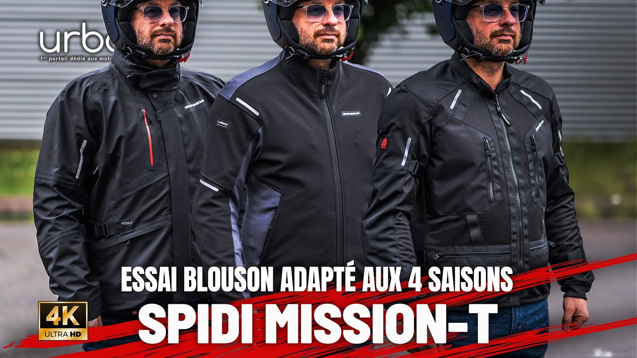 Essai blouson moto Spidi H2Out Mission-T - 2025 - urbaanews