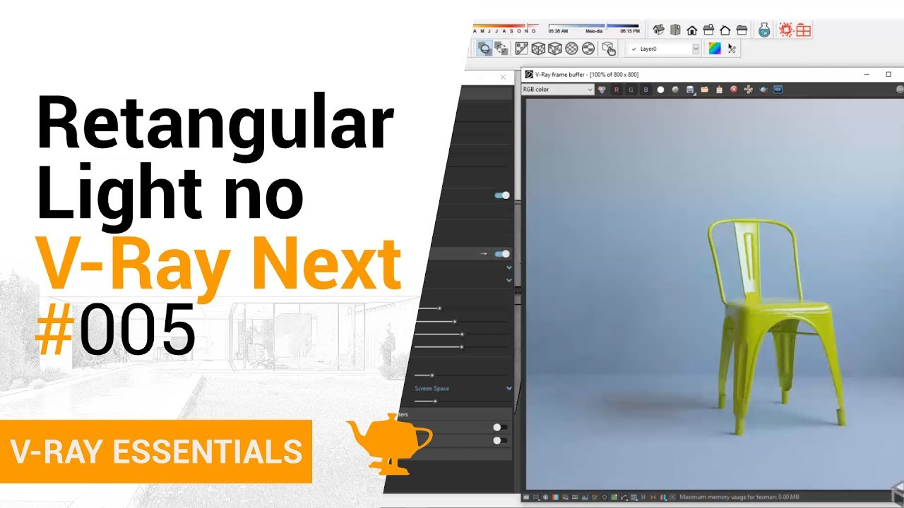 Retangular Light | V-Ray Essentials