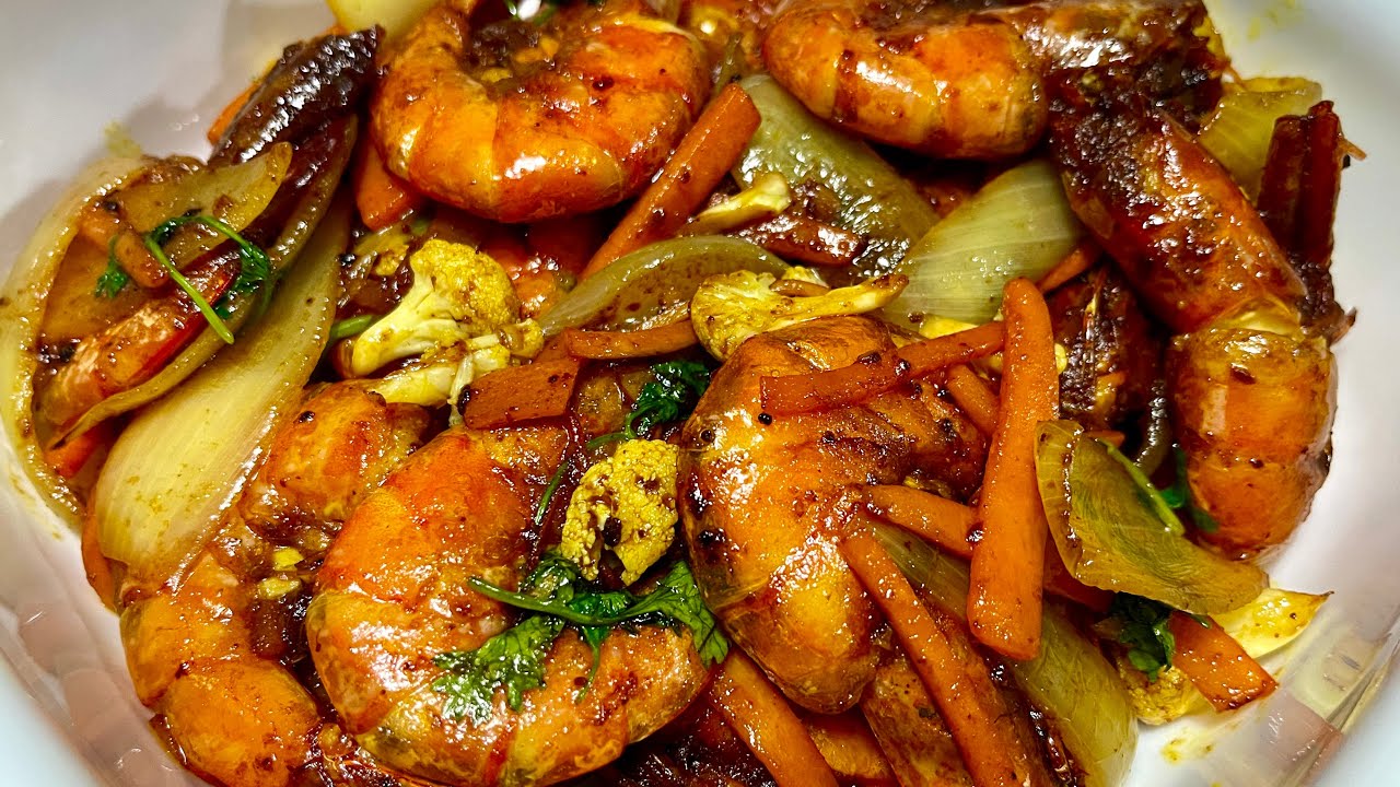 Cara Membuat Udang Goreng Kunyit Viral Memang Sedap!