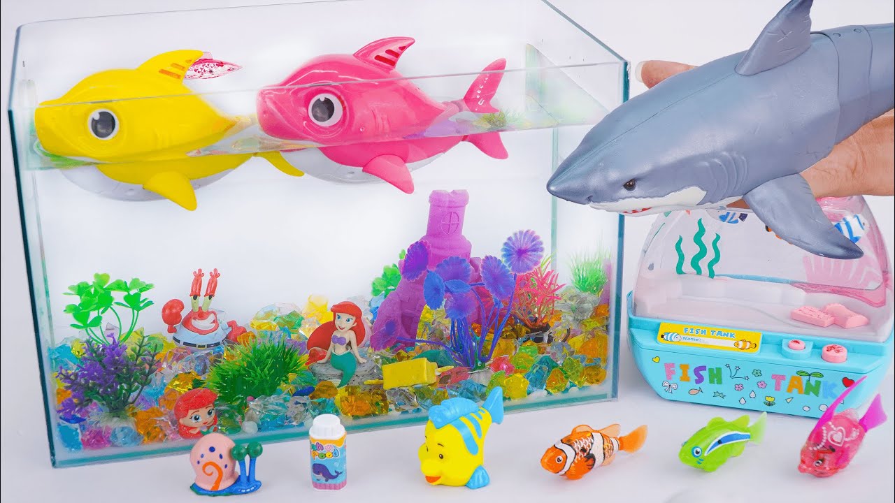[Toy asmr] Baby Shark & Zuru Robo Fish & Aquarium Playset & RC Shark ASMR Satisfying with Unboxing