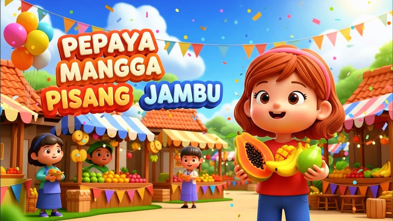 Pepaya Mangga Pisang Jambu - Lagu Anak Indonesia 