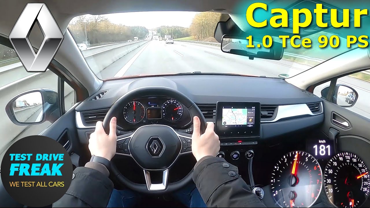 2023 Renault Captur TCe 90 91 PS TOP SPEED AUTOBAHN DRIVE POV