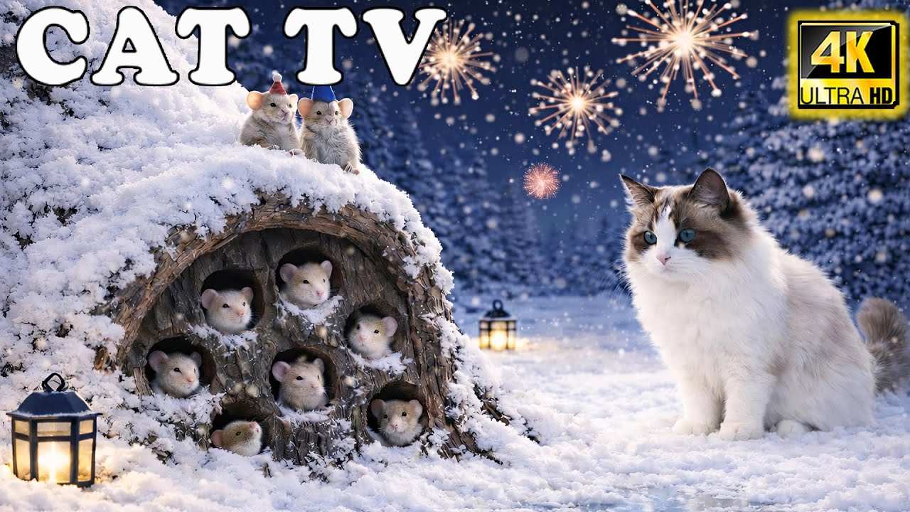 🔴Cat TV 🐭 Real Mice Maze Chase | Fast Run, Hide & Jump Out Fun for Anxious Cats