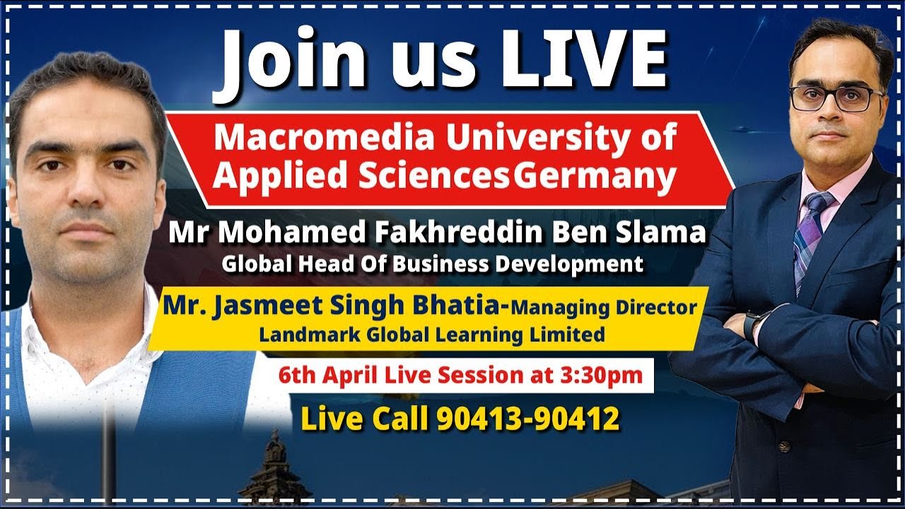 Macromedia University of Applied Science Germany : Mr. Mohamed Fakhreddine Ben Slama