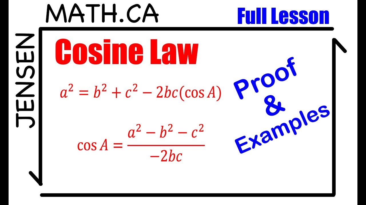 Cosine Law | grade 10 math | jensenmath.ca