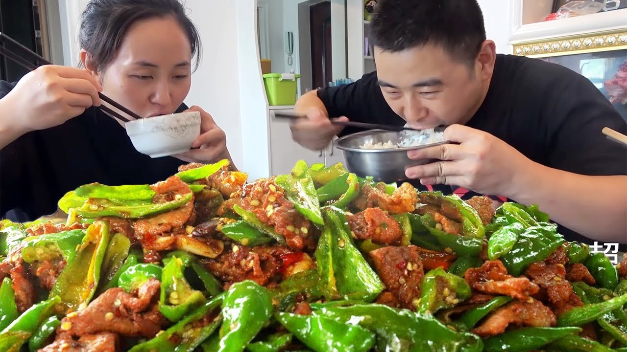[Коллекция] 8 кг свиной грудины 3 кг перца! Жареное мясо с перцем папы достаточно конопляное и остр