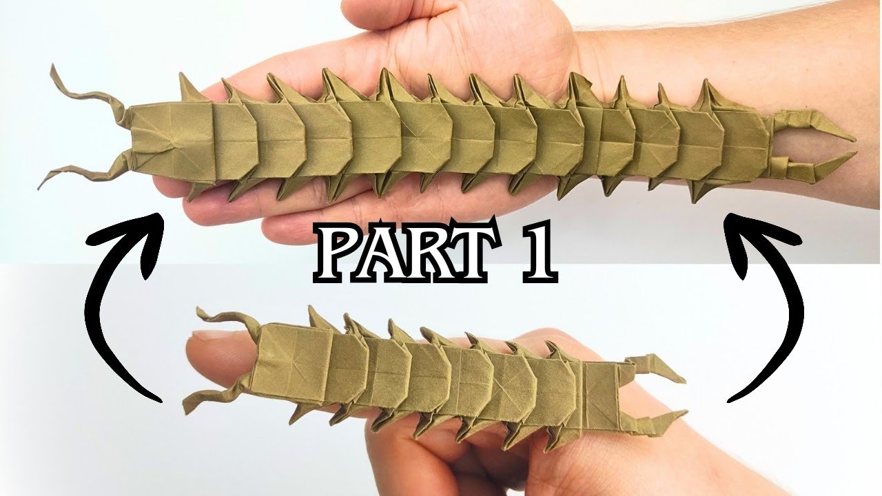 The BEST Origami CENTIPEDE Design for a Spooky Halloween Atmosphere ( Henry Pham )