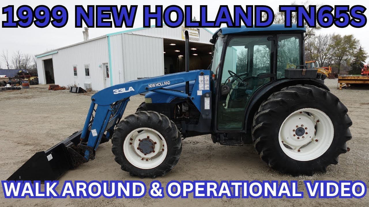 1999 New Holland TN65S Tractor Walk Around & Operational Video    $24,900