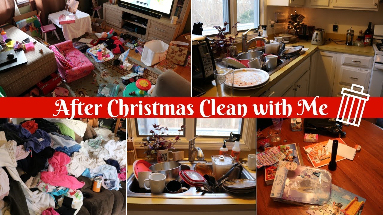 AFTER CHRISTMAS CLEANING! ULTIMATE CLEAN WITH ME w/ NEW MUSIC | WORKING MOM 2018