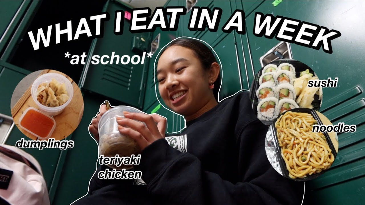WHAT I EAT IN A SCHOOL WEEK *realistic* | Nicole Laeno