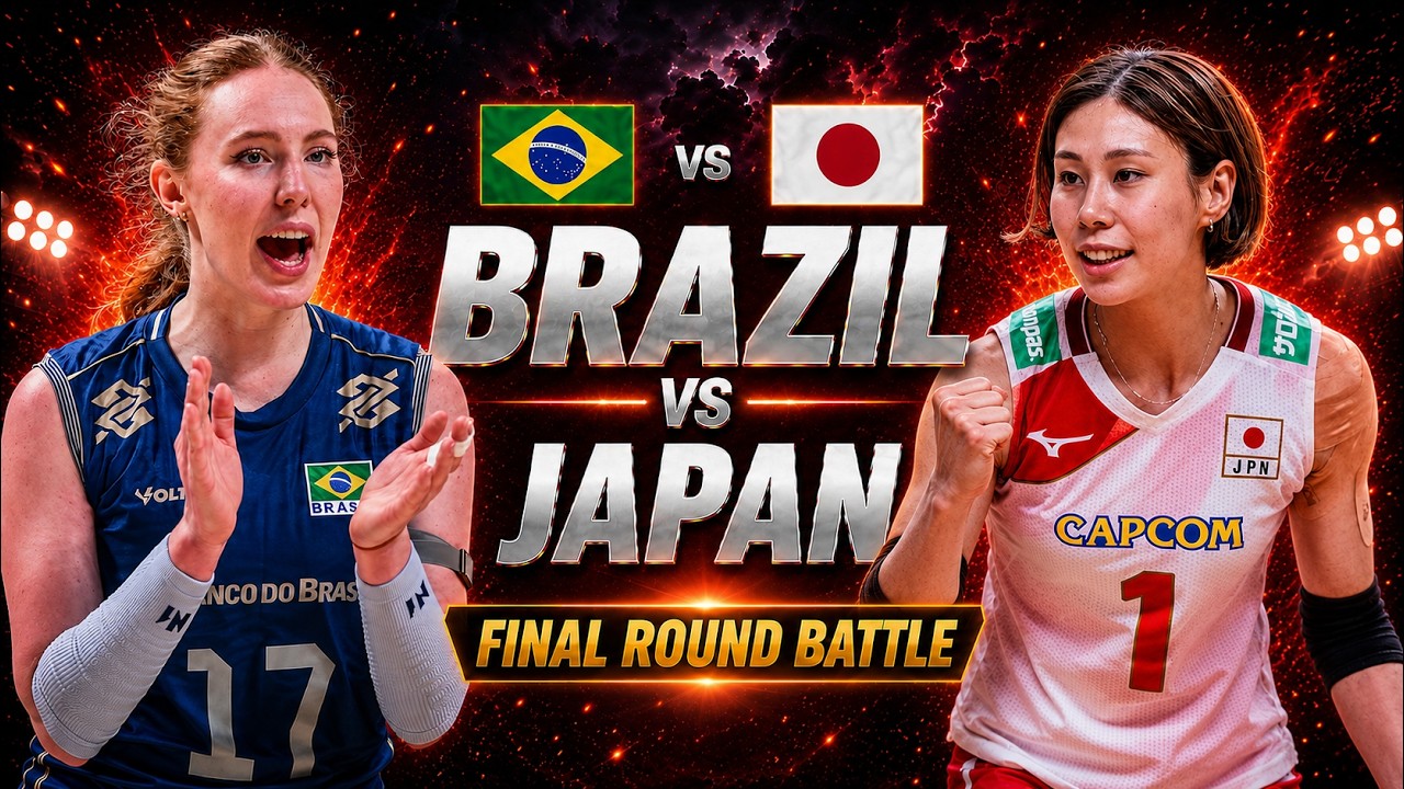 Brazil vs Japan Quarterfinal Volleyball Battle | Women's VNL 2026