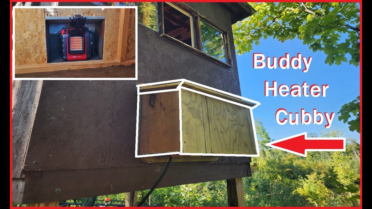 Deer Blind Upgrade - Buddy Heater Cubby Installation