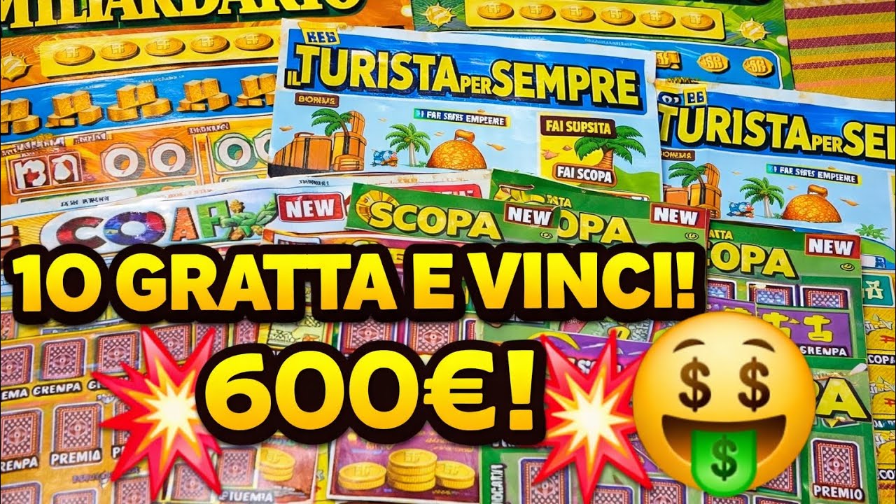 30€ di GRATTA E VINCI! 💰 Miliardario + Turista per Sempre + Fai Scopa