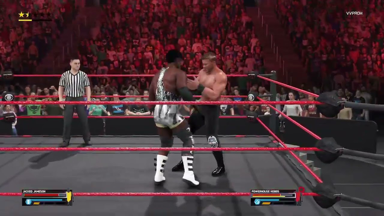 Highlight: WWE 2k25 ROH - Powerhouse Hobbs Vs Jacked Jameson - Full Length Match