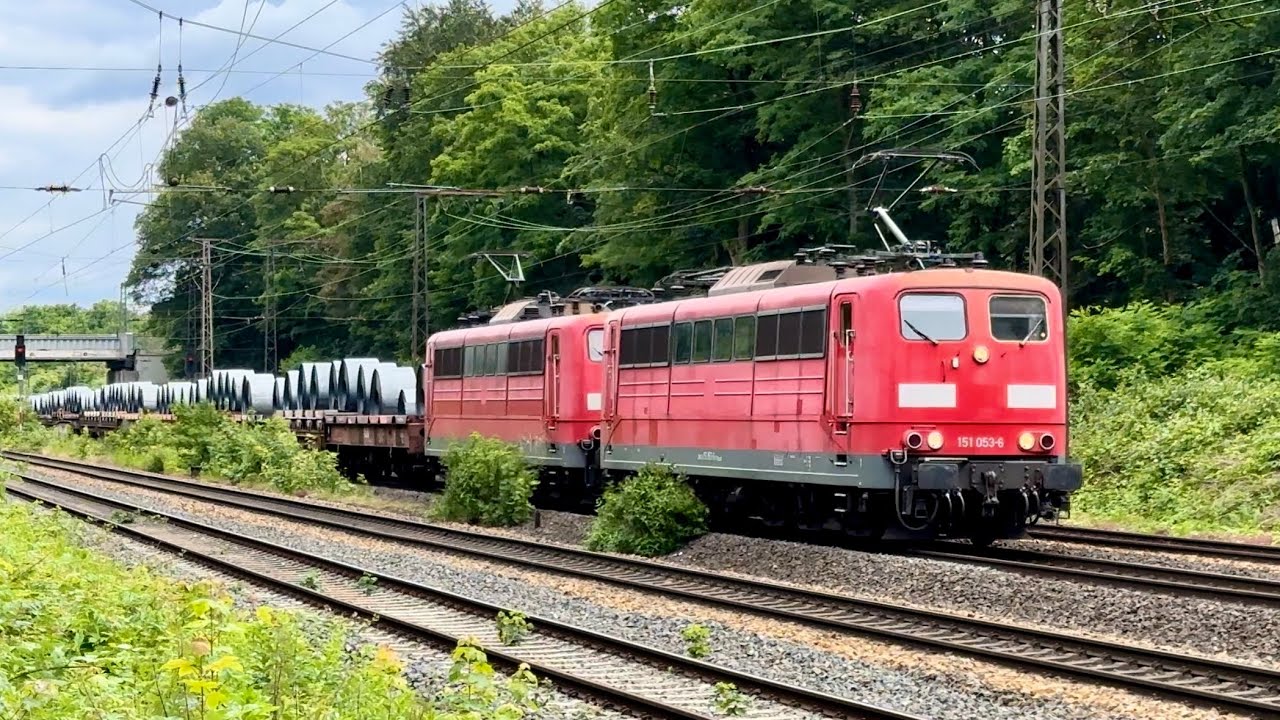 Volle bak vandaag in Duisburg aan de Lotharstrasse op 12-06-2024 -Rood Sein-151’ers 193’er en meer!