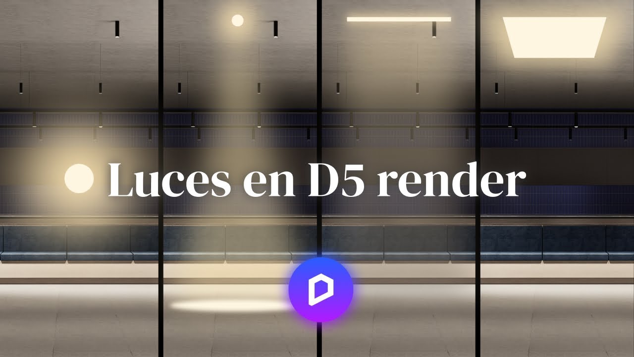 Cómo funcionan las luces en D5 render