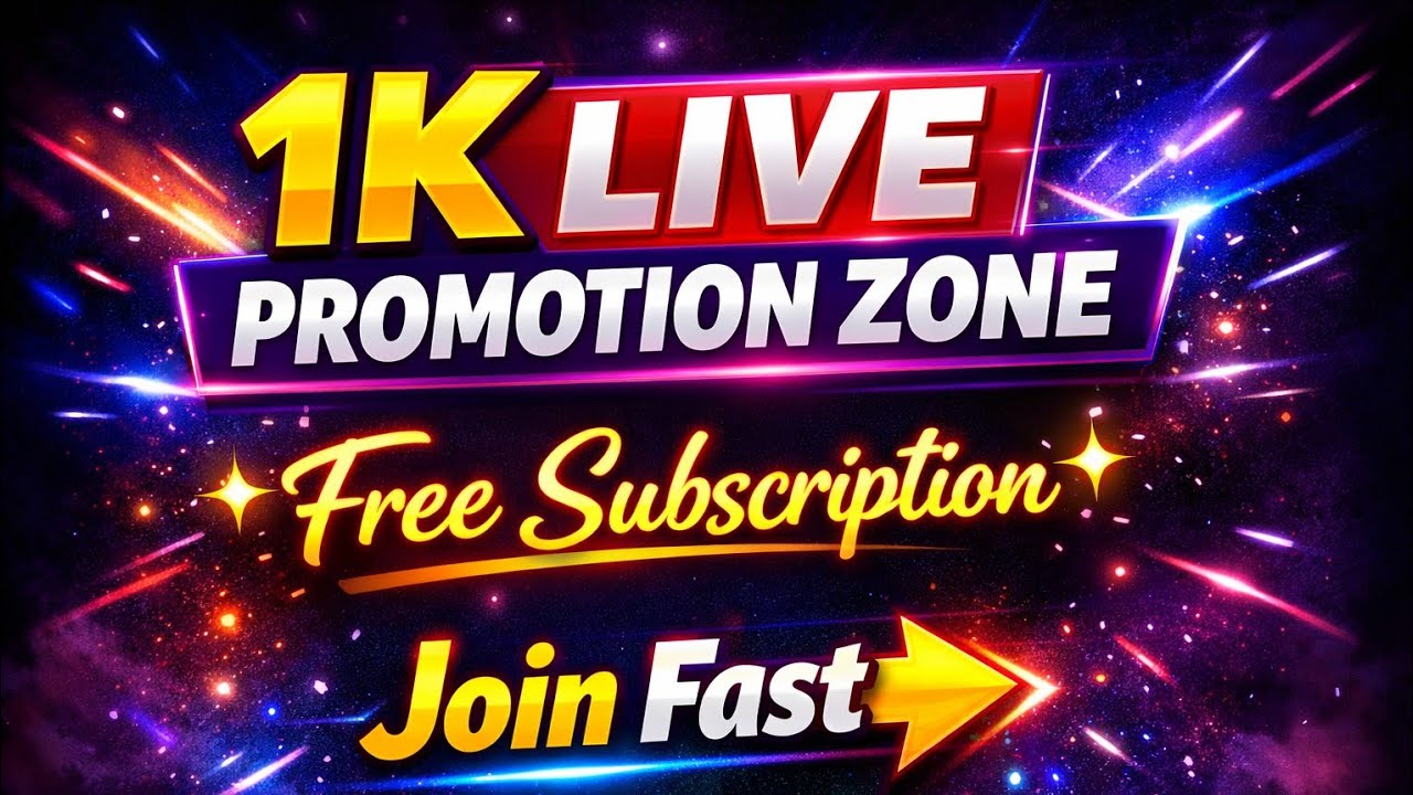 🚀 LIVE NOW! 🚀 Join my live I promote your channel and give away FREE SUBSCRIBERS! 🎁😍