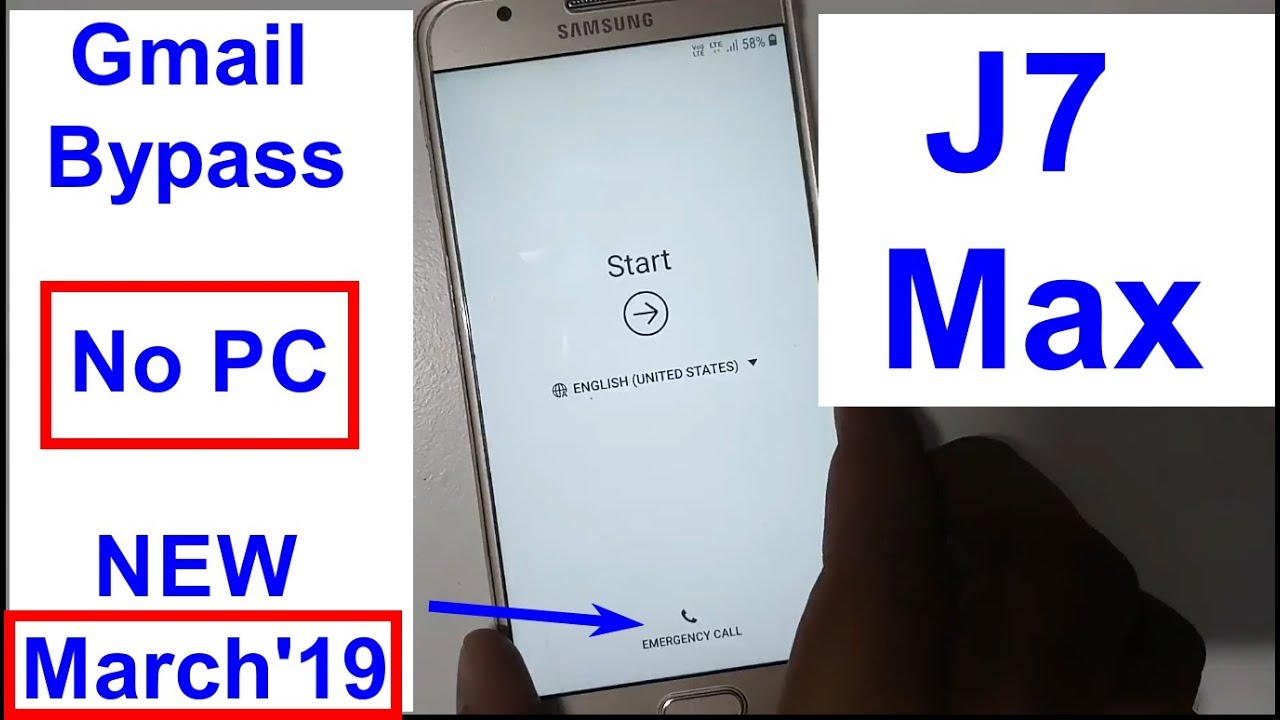 Samsung Galaxy J7 Max SM G615F  Gmail Bypass And Frp Reset New Trick 2019