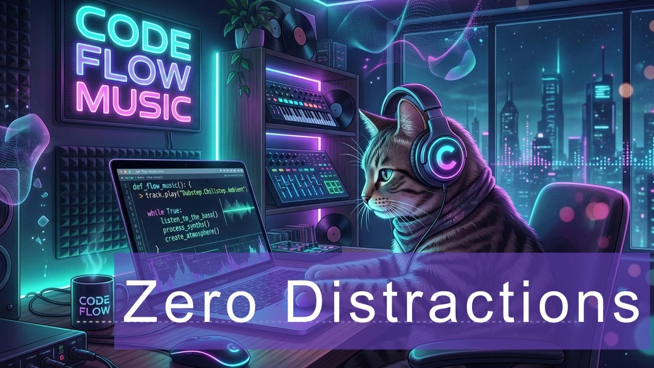 Zero Distractions -Deep Focus: Chillstep & Ambient Journey for Coding and Study 🎧