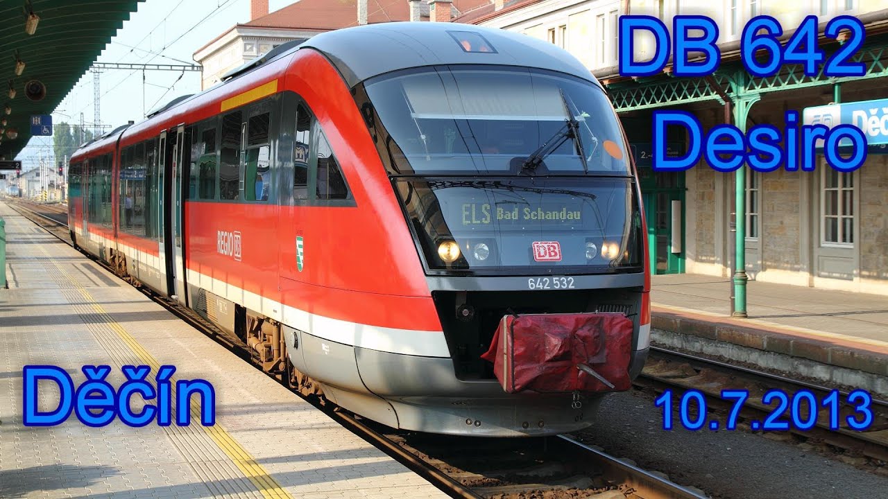 Jednotky Desiro DB 642 - Děčín, 10.7.2013