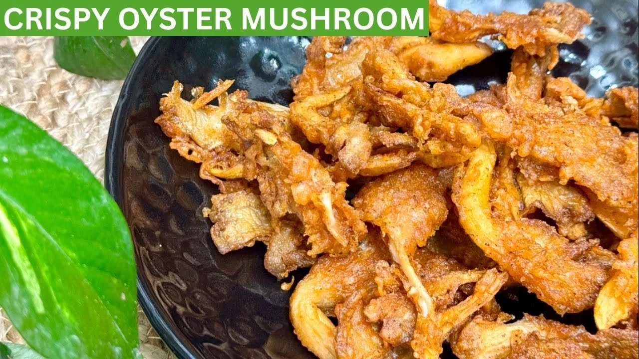 Хрустящие жареные вешенки, которые по вкусу напоминают курицу!