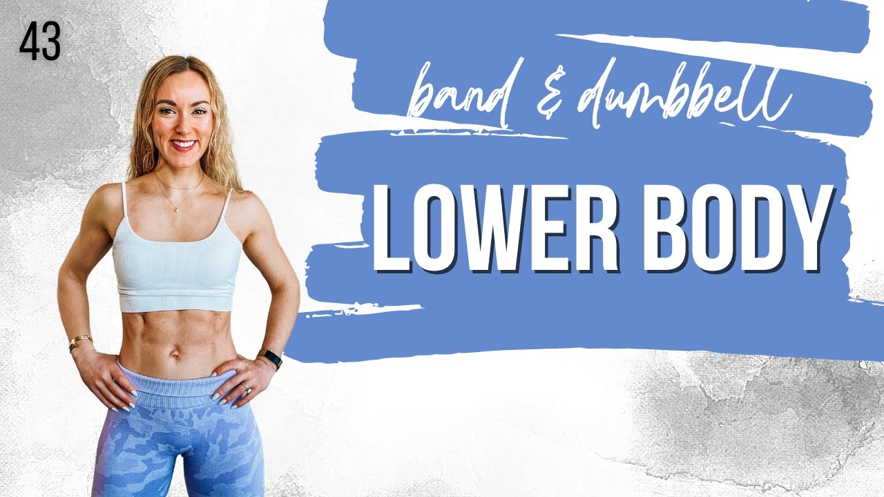 🌶 LEGS & GLUTES Workout with Dumbbells & Booty Band | No Jumping | STRONG SUMMER DAY 43