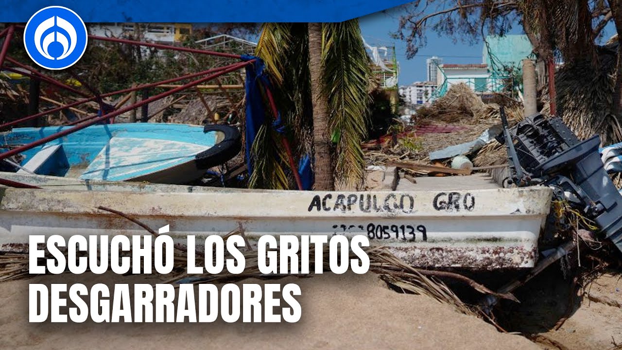 Capitán sobrevive al huracán 'Otis'; fuerza del mar le hace laceraciones