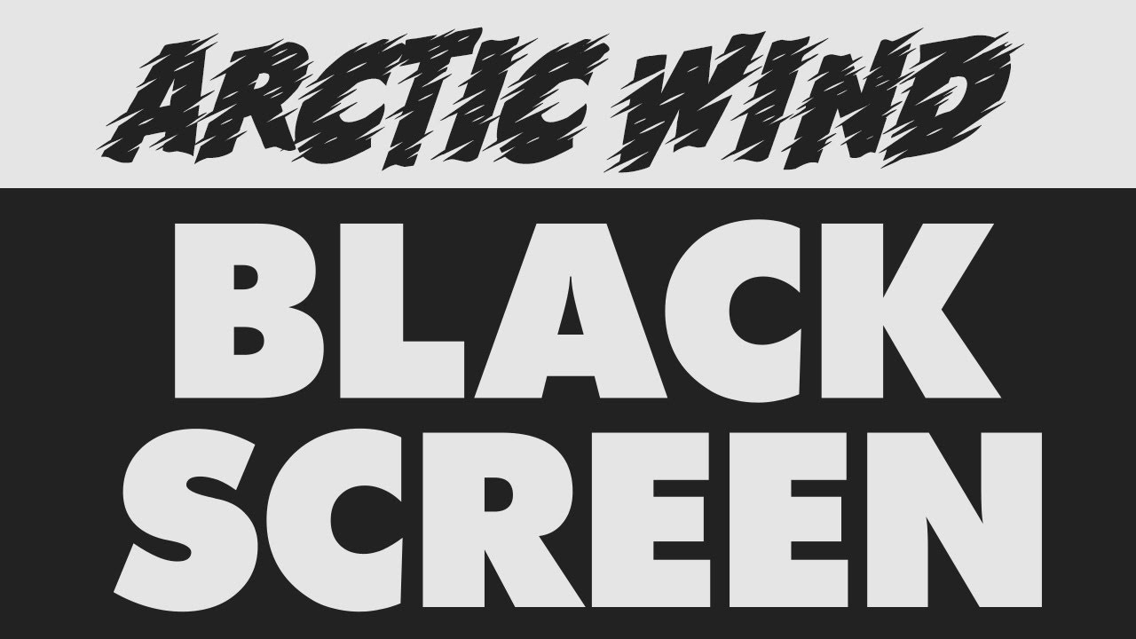 Arctic Wind Black Screen | Howling Wind, Wind White Noise, Wind, Natures Music, Best White Noise