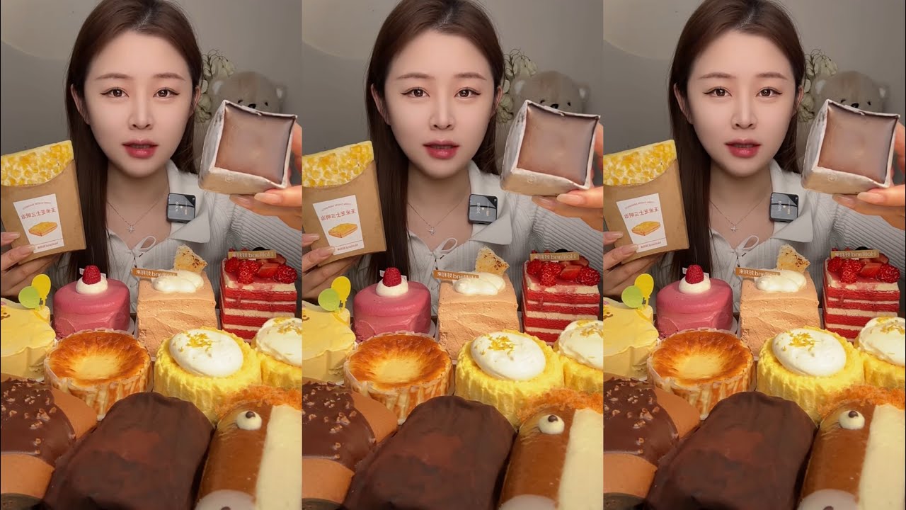 [ASMR] Dessert Mukbang Eating Creamy Cake | Mukbang Eating Show💗🍰🧁