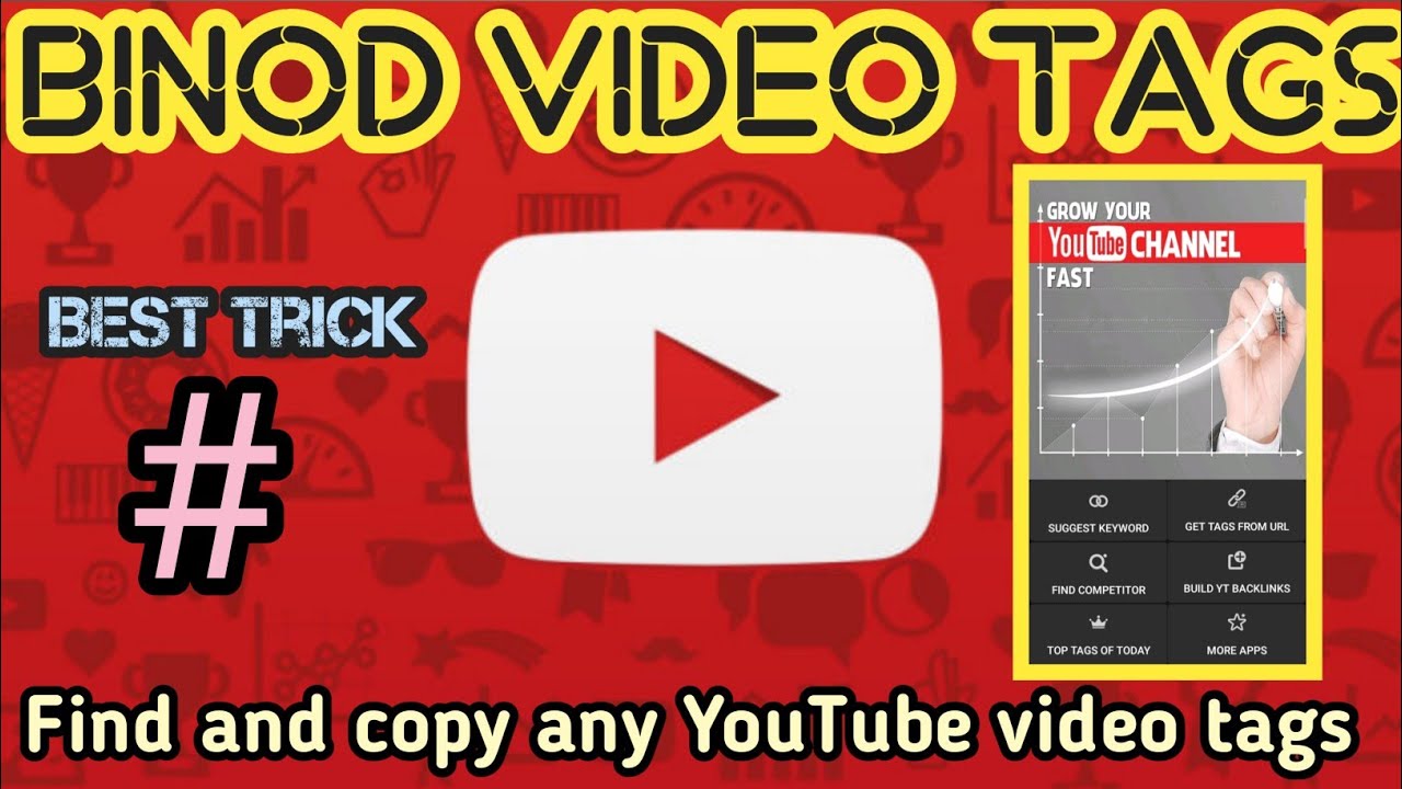 Find and copy binod video tags | Find and copy any YouTube video tags | Techno Arpan
