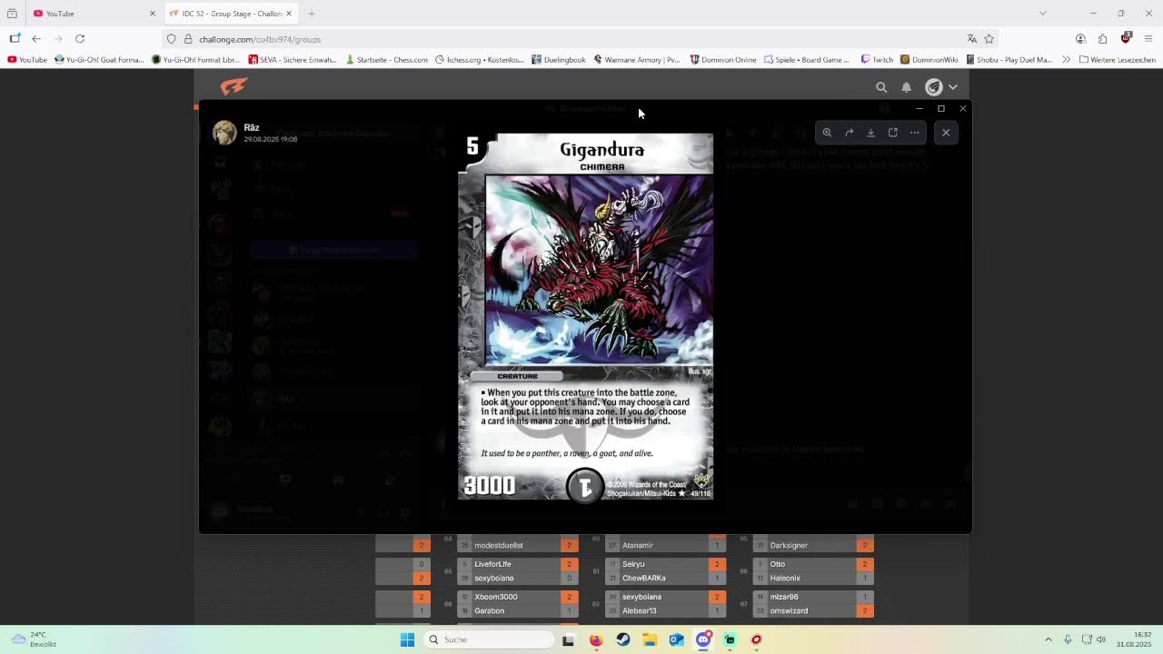 Duel Masters TCG Tournament IDC 52 - Top 8