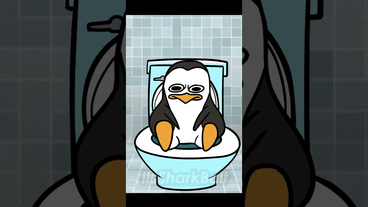 Los Ping&uuml;inos me la van a mascar animated 😂 #meme #animation