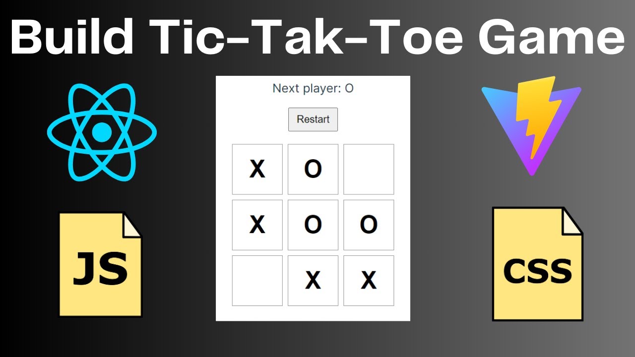 Step-by-Step React JS Tutorial: Create Tic Tac Toe Game | React Coding Challenge