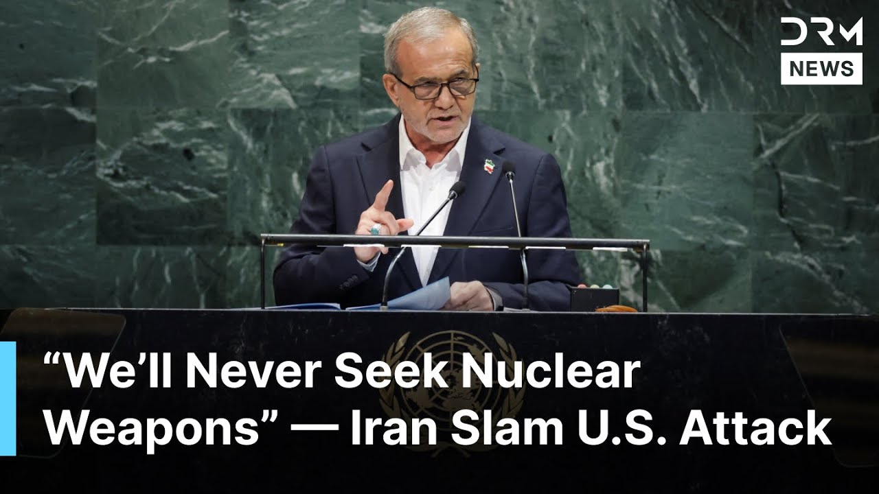 “We Seek Peace, Not Nukes”—Iran’s Pezeshkian Addresses UN, Condemns Aggression and Sanctions | AQ1B