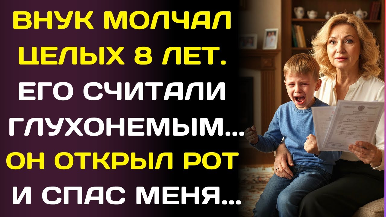 «Немой» внук заговорил, едва родители ушли. Его слова спасли меня от верной гибели.
