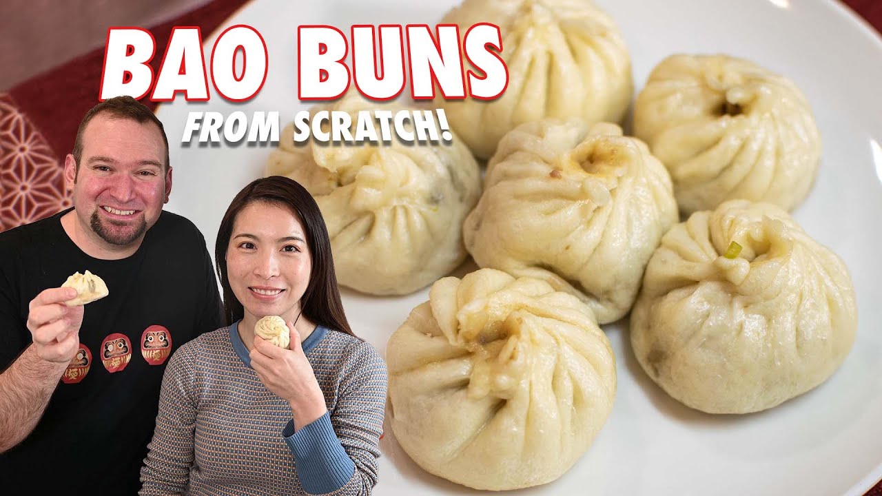 How to Make Bao Buns (aka Nikuman) from Scratch! Dough & Filling Recipe